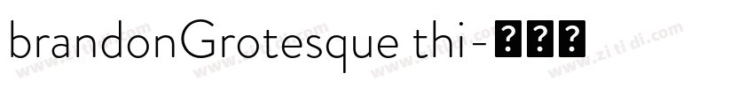brandonGrotesque thi字体转换
